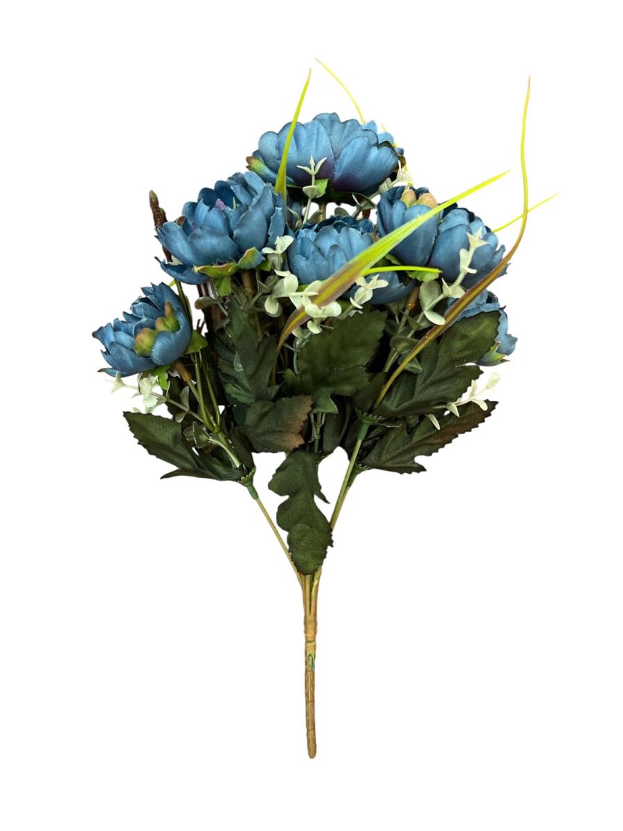 Buchet bujor artificial 7 fire, Flori artificiale En-Gros, 30 cm