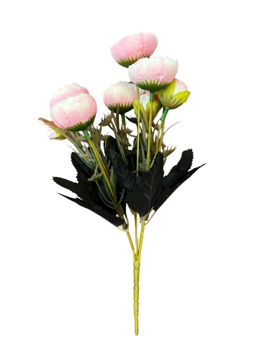 Buchet ranunculus artificial 6 fire, Flori artificiale En-Gros, 30 cm