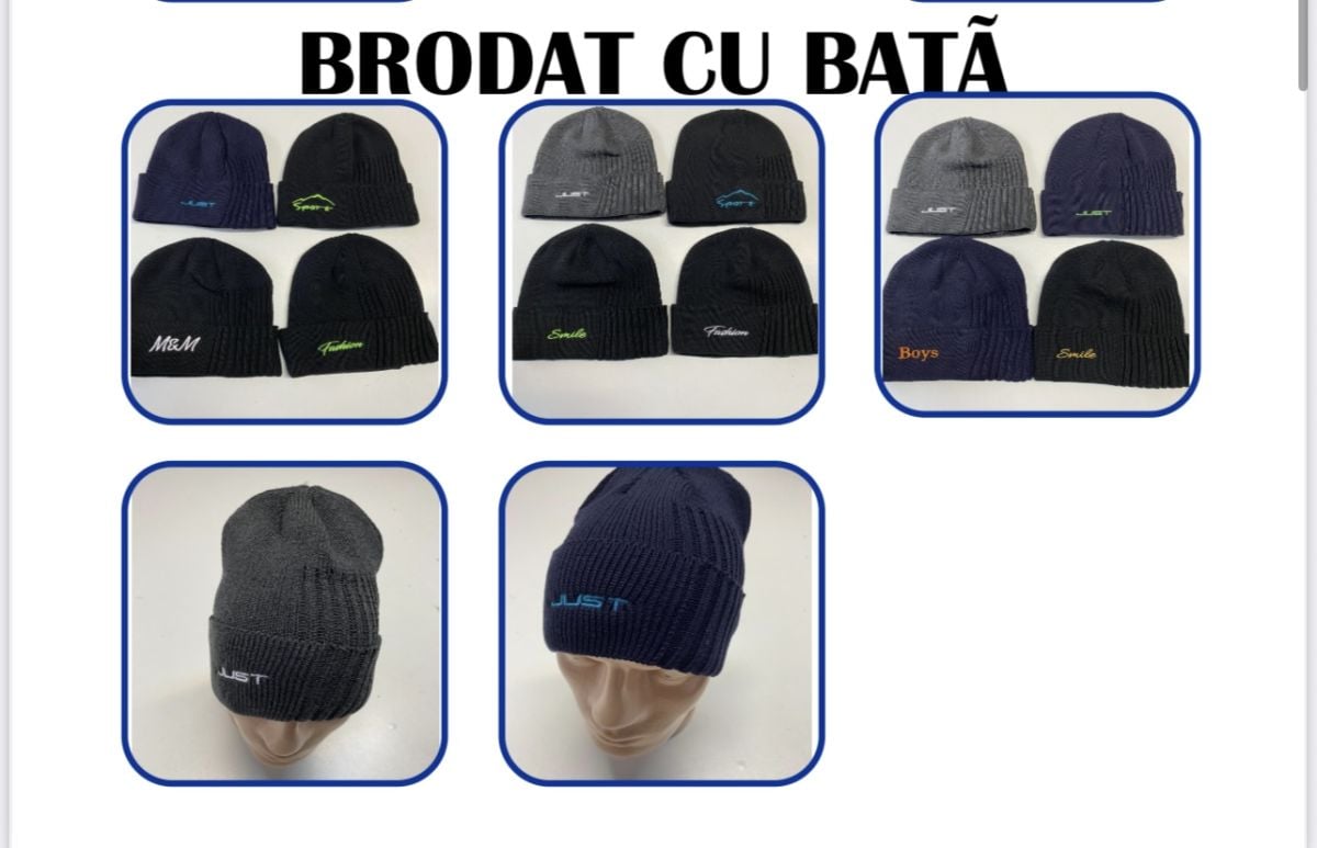 Caciuli tricotat de barbati Engros, mix culori