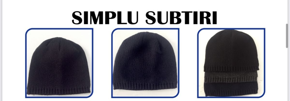 Caciuli tricotat simplu de barbat   Engros, mix culori