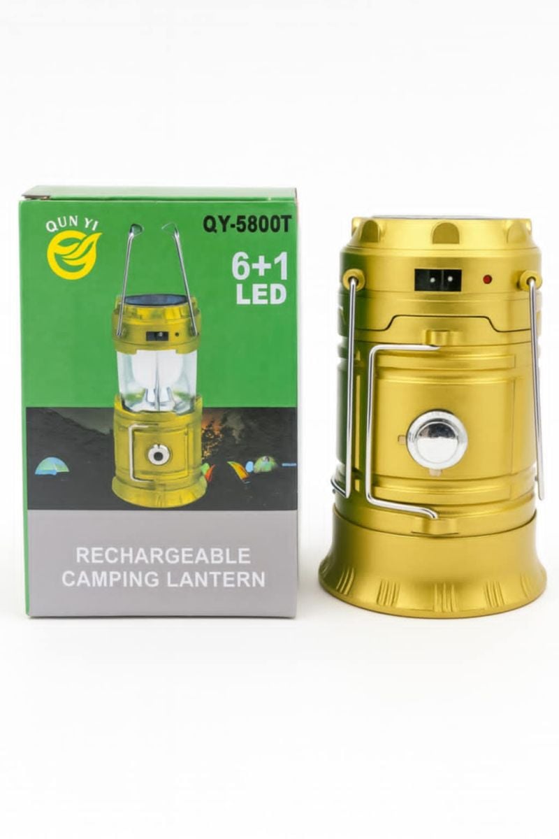 Lampa de camping reîncărcabilă QUN YI QY-5800T (6+1 LED)-Engros