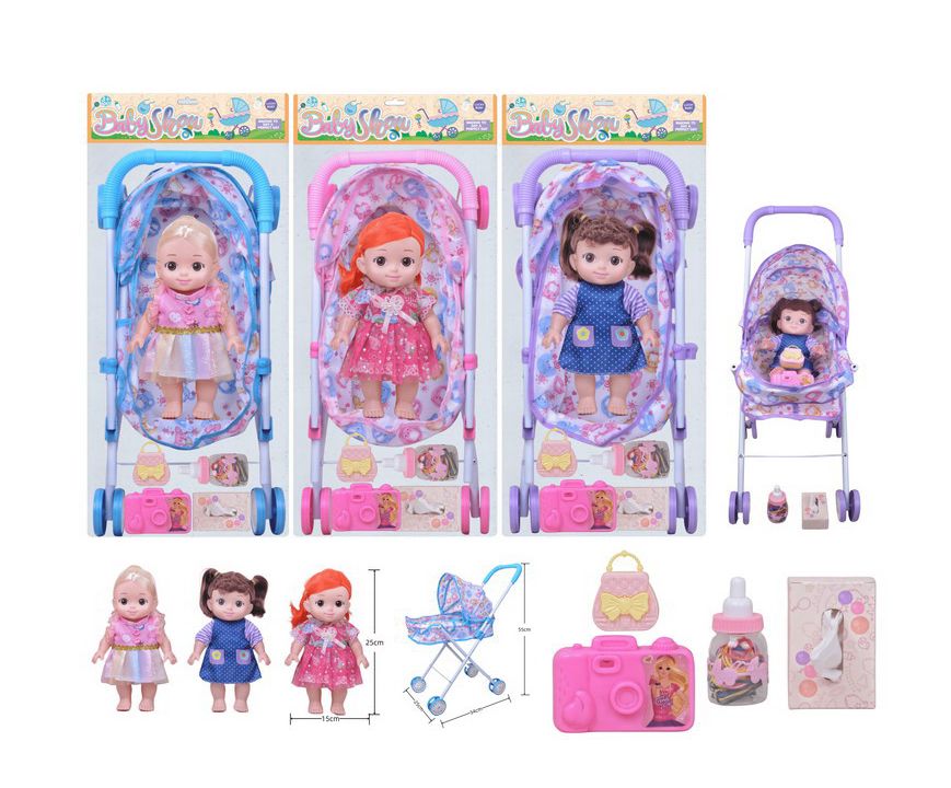 Carut Landou cu Papusa si Accesorii 6511110042988 Engros