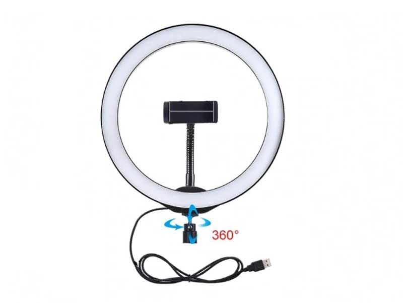 Lampa circulara 30cm LED RGB suport telefon si telecomanda ENGROSS