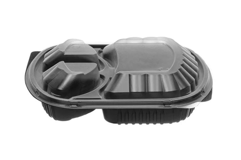 CASEROLE PP CU CAPAC 3 COMPARTIMENTE (50 buc/set)