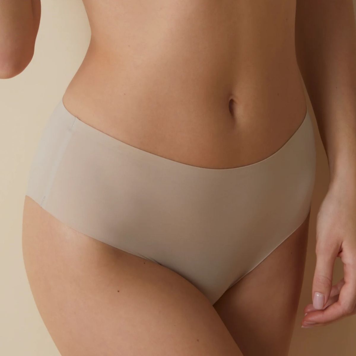 Chiloti Clasici Invizibili Laser 502 - Bej, 2XL Engros