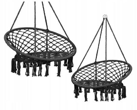 Hamac Engros, scaun, rotund, negru