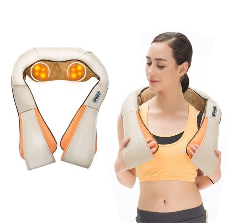 Aparat masaj cervical, ENGROS, functie de incalzire prin infrarosu