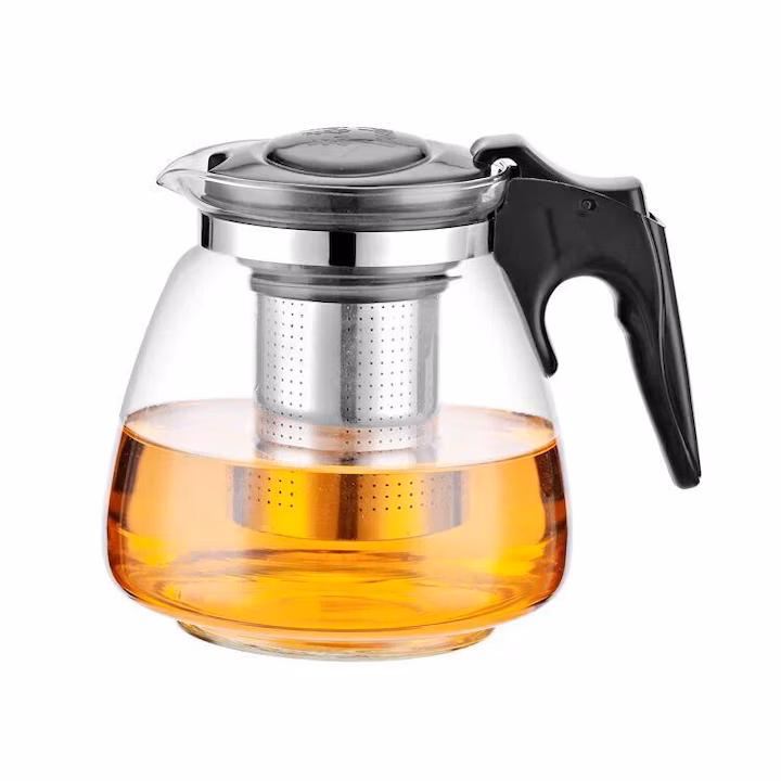 Ceainic sticla 1100ml infuzor engros