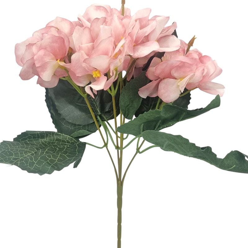 Buchet floare artificiala Hortensie engros 5 fire 28 cm inaltime