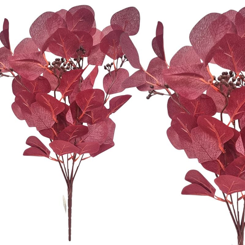Buchet floare artificiala Eucalipt engros 16 fire 50 cm lungime