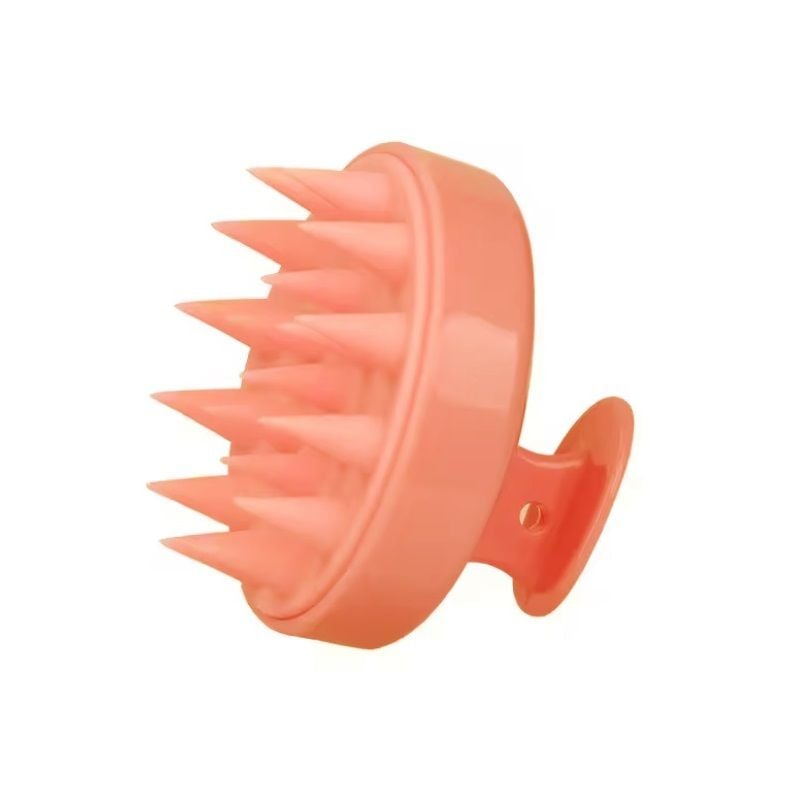 Perie pentru Masaj Capilar, Samponare si Curatare Scalp, Stimulare Crestere Par silicon portocaliu, Sela engros