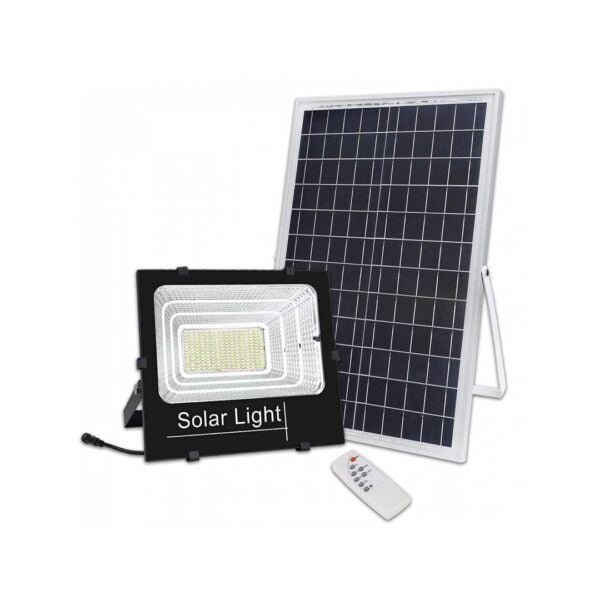 Proiector Solar 50W marca Velora Lampa cu incarcare solara + Panou Solar si Telecomanda, ENGROS