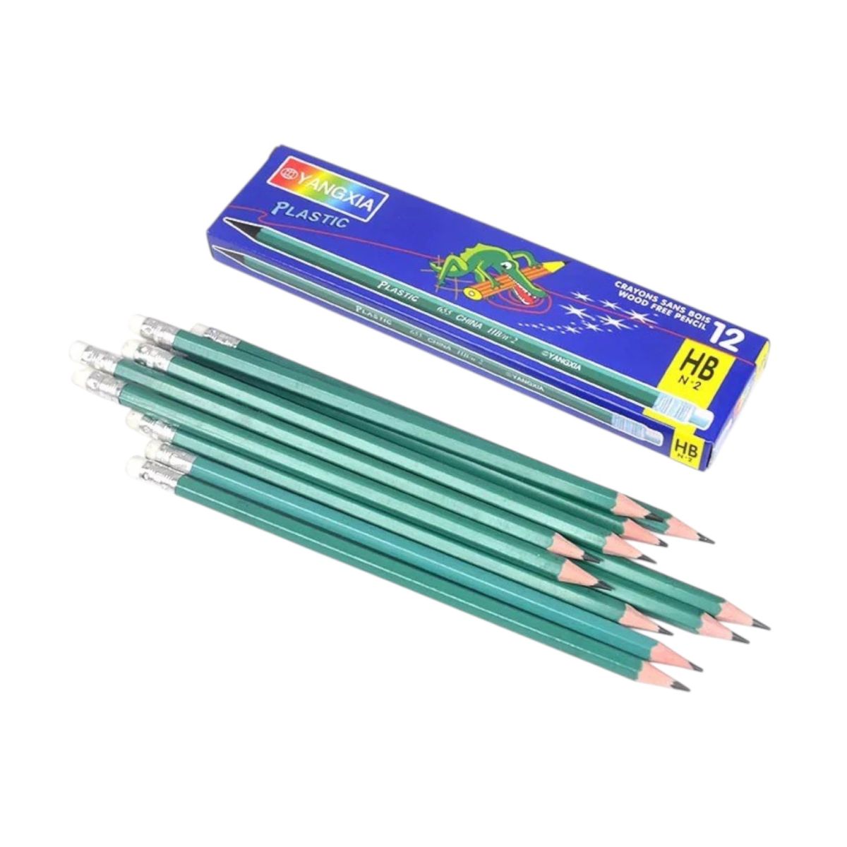 Creioane HB 12buc Grafit, 12/set cu Guma de Stes Engros
