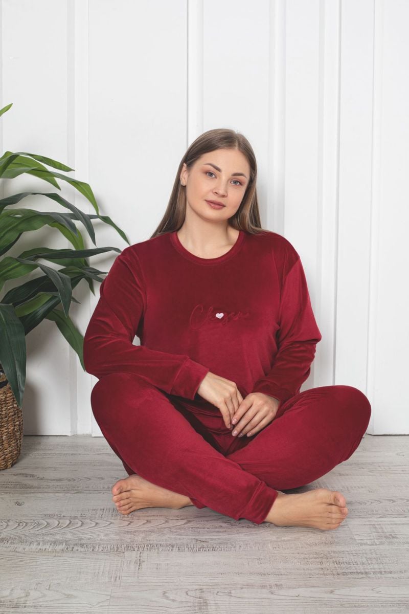 PIJAMA DAMA BAKI CATIFEA BATAL(XL,2XL,3XL) COD 103 ENGROS