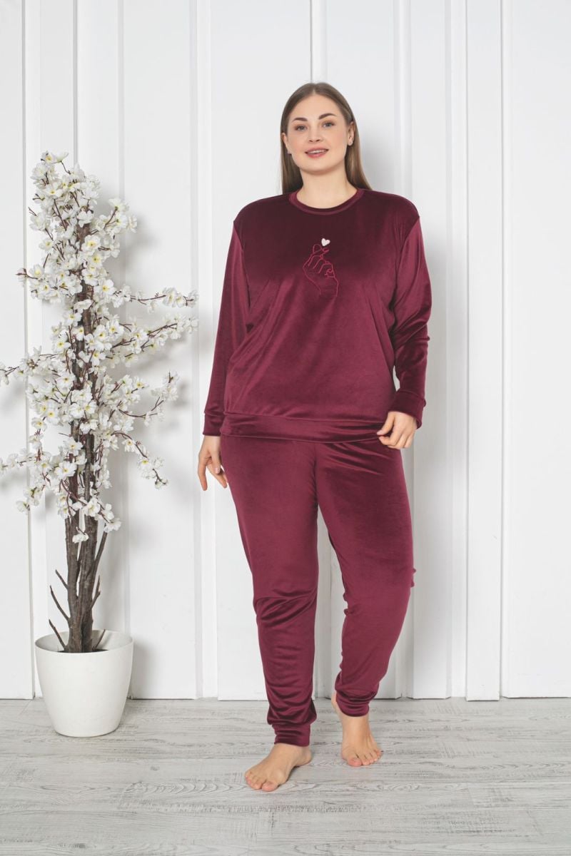 PIJAMA DAMA BAKI CATIFEA BATAL(XL,2XL,3XL) COD 110 ENGROS