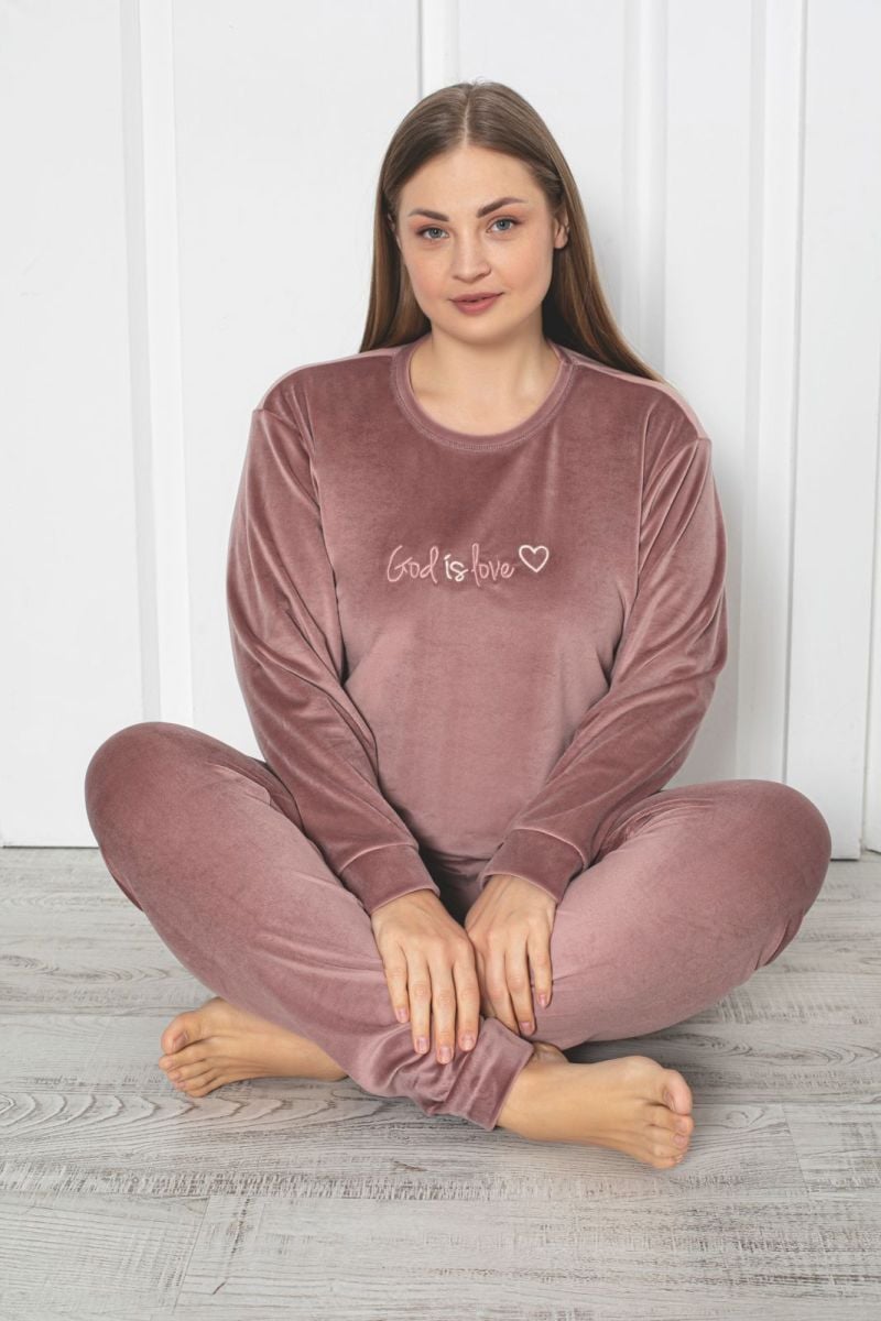 PIJAMA DAMA BAKI CATIFEA BATAL(XL,2XL,3XL) COD 99 ENGROS
