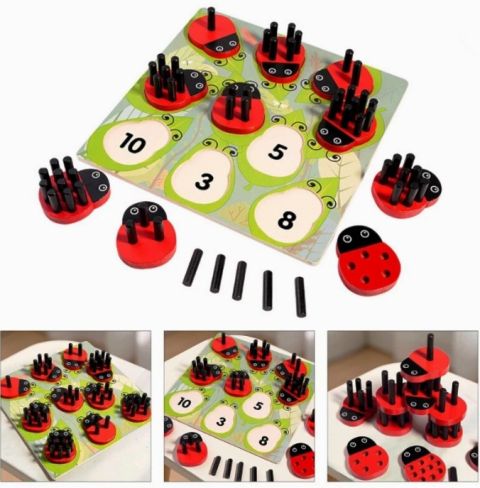 Montessori Joc matematic cu 10 gargarite Engros