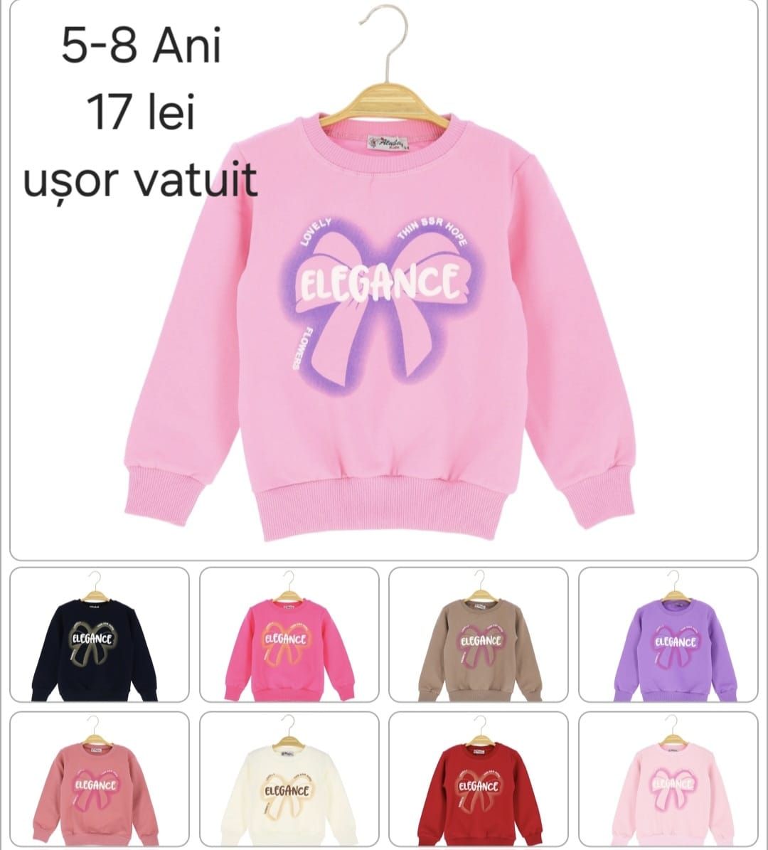 Bluza Engros pentru fete, cu model imprimat
