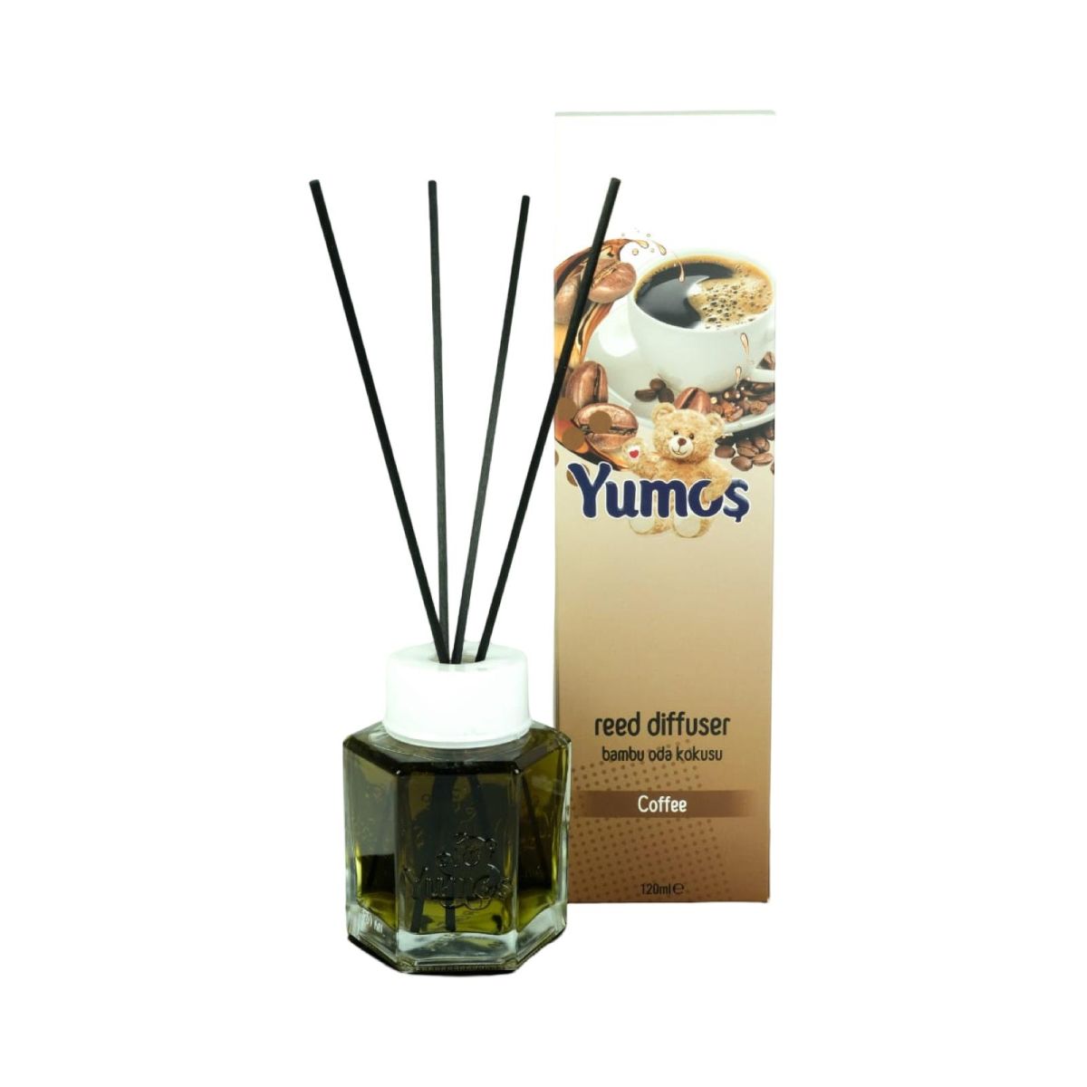 Odorizant YUMOS de camera cu betisoare bambus AROMA DE CAFEA ENGROSS