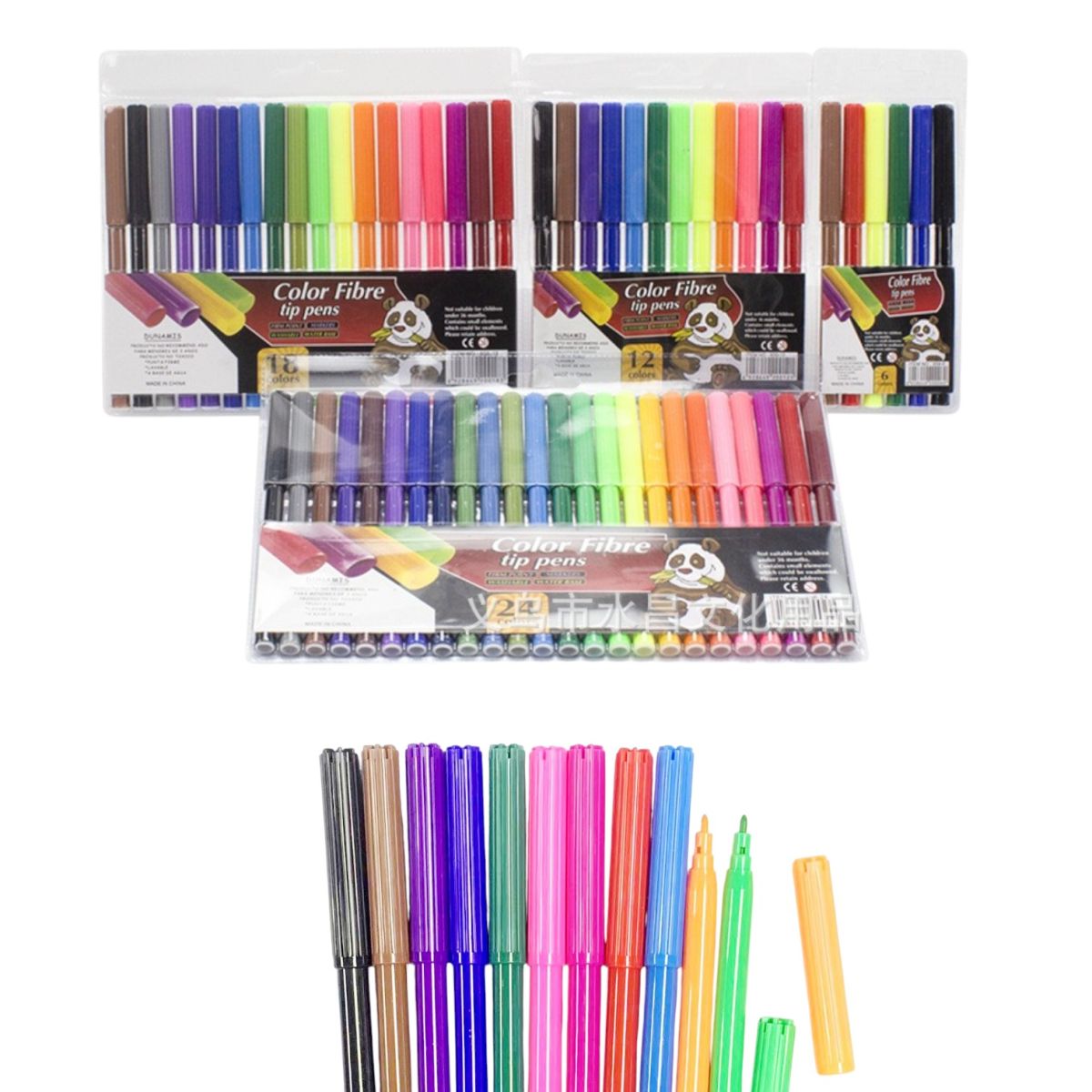 Carioci 6/set Diferite Culori 13cm Engros