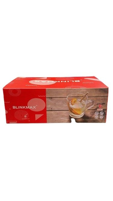 Set 6 cani de sticla 200ml engros