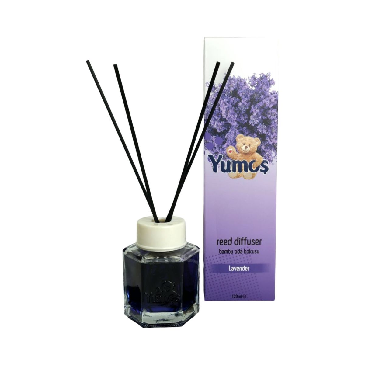 Odorizant YUMOS de camera cu betisoare bambus AROMA DE LAVANDA ENGROSS