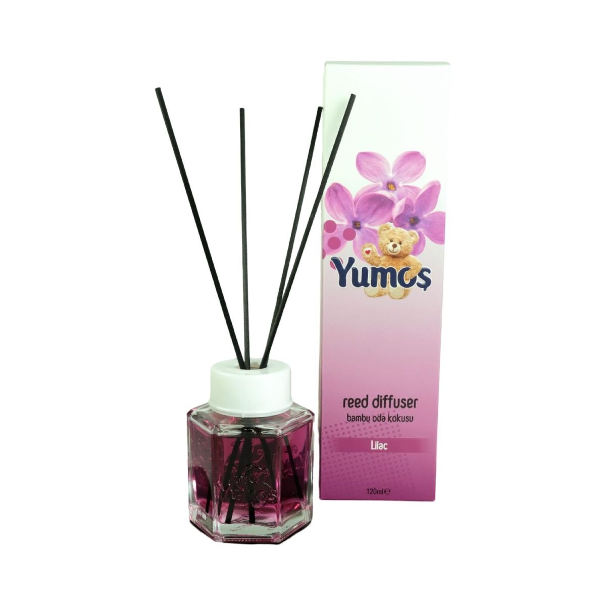Odorizant YUMOS de camera cu betisoare bambus AROMA DE LILIAC  ENGROSS