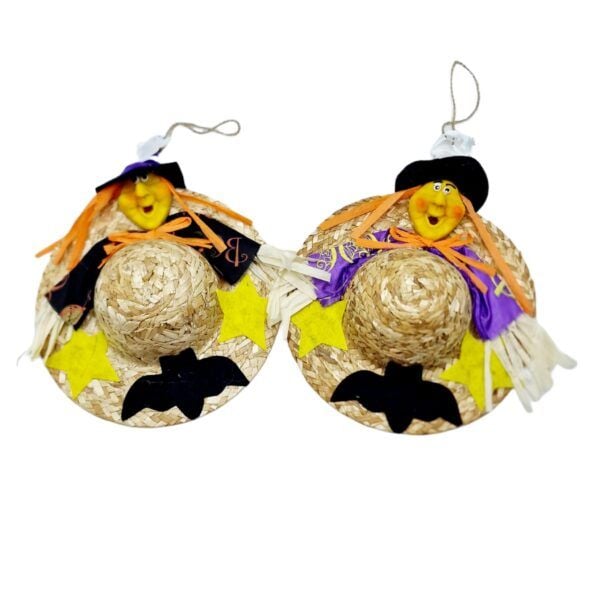 Ornament de paie Halloween 2/set engros