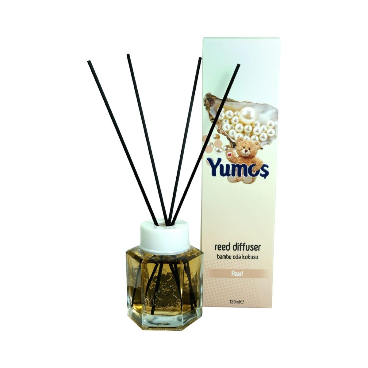 Odorizant YUMOS de camera cu betisoare bambus AROMA DE PERLE ENGROSS
