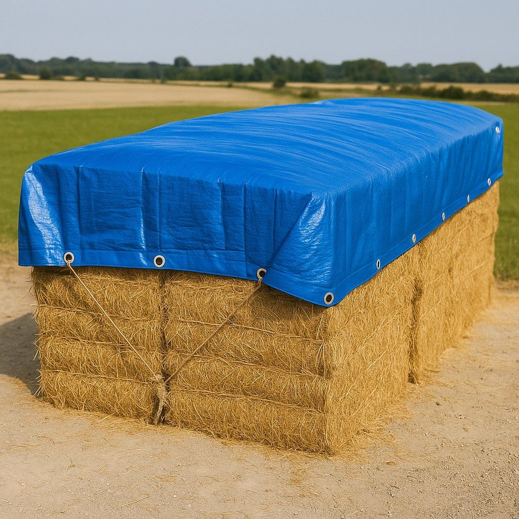 Prelata impermeabila din plastic engross, 5x6m, rezistenta la apa