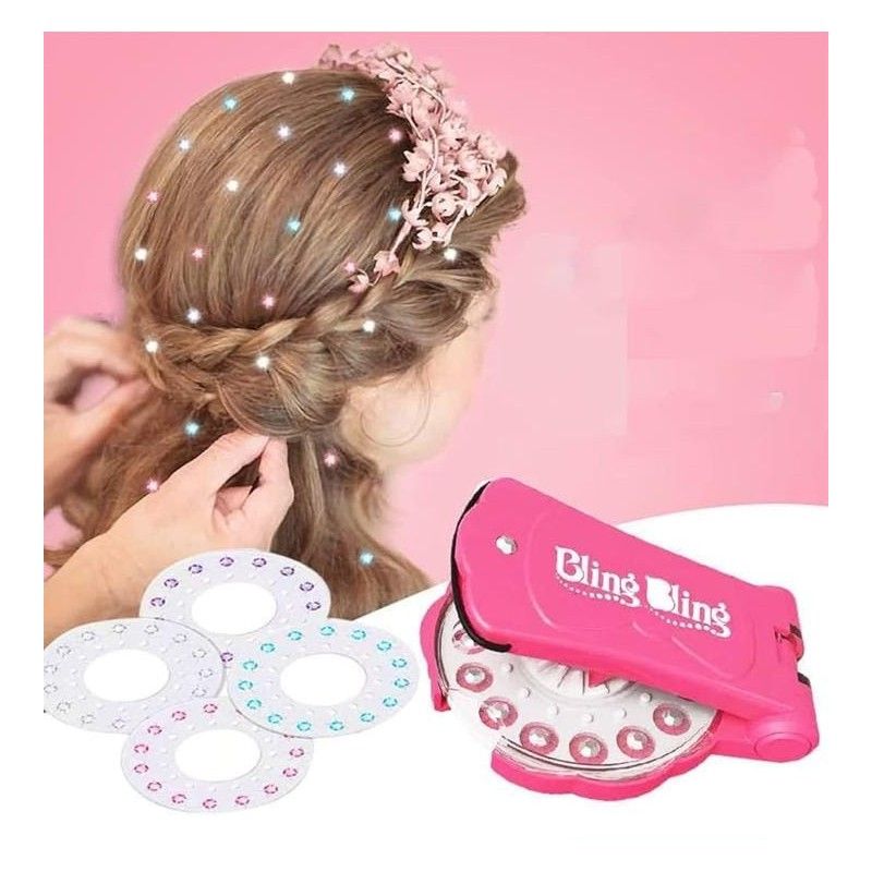 Set accesorii pentru par engross, cristale par, Bling Bling
