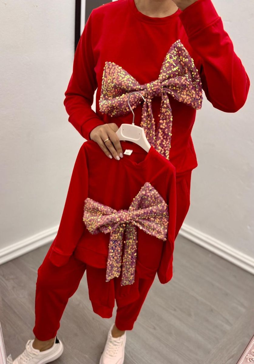 Set compleuri mama-copil Engros, 2 piese, cu model imprimat