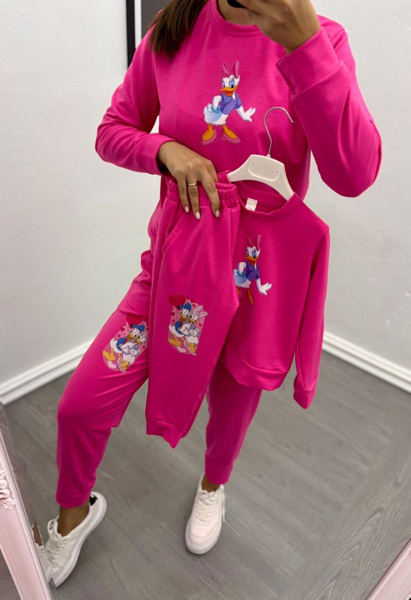 Set compleuri mama-copil Engros, 2 piese, cu model imprimat