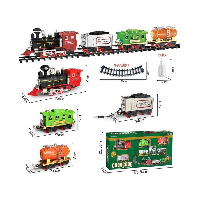 Circuit tren electric cho cho Classic Train, cu accesorii, lumini, sunete 6511110045187 Engros