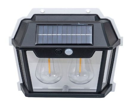 Lampa solara Engros, de perete cu 2 becuri , 28W