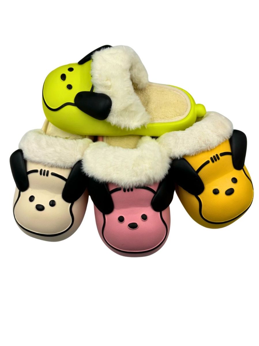 Papuci Interior Termo, Dama si Adolescenti, Imblaniti, Design Catelus, Engross, Marimi 36-41, 12buc/serie