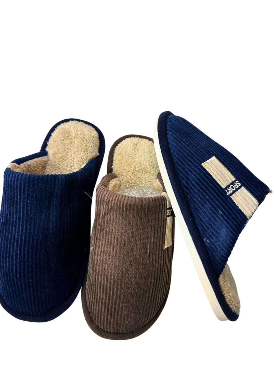 Papuci de Casa ,Model Clasic, Unisex, Textil Tip Catifea, Talpa Flexibila, Engross, Marimi 36-41, 12buc/serie