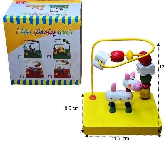 Spirala motrica lemn si animal pe elastic Engros