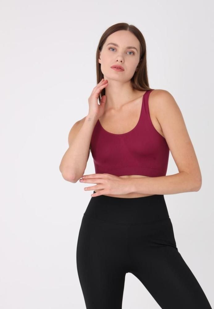 Bustieră dama Bretele Late – Fără Push,Bordo,Engros