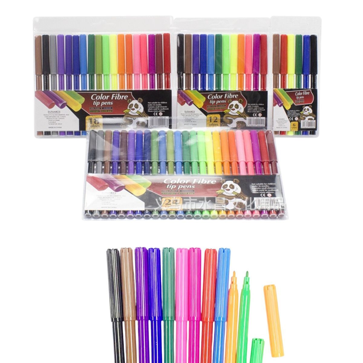 Carioci 6/set Diferite Culori 13cm Engros