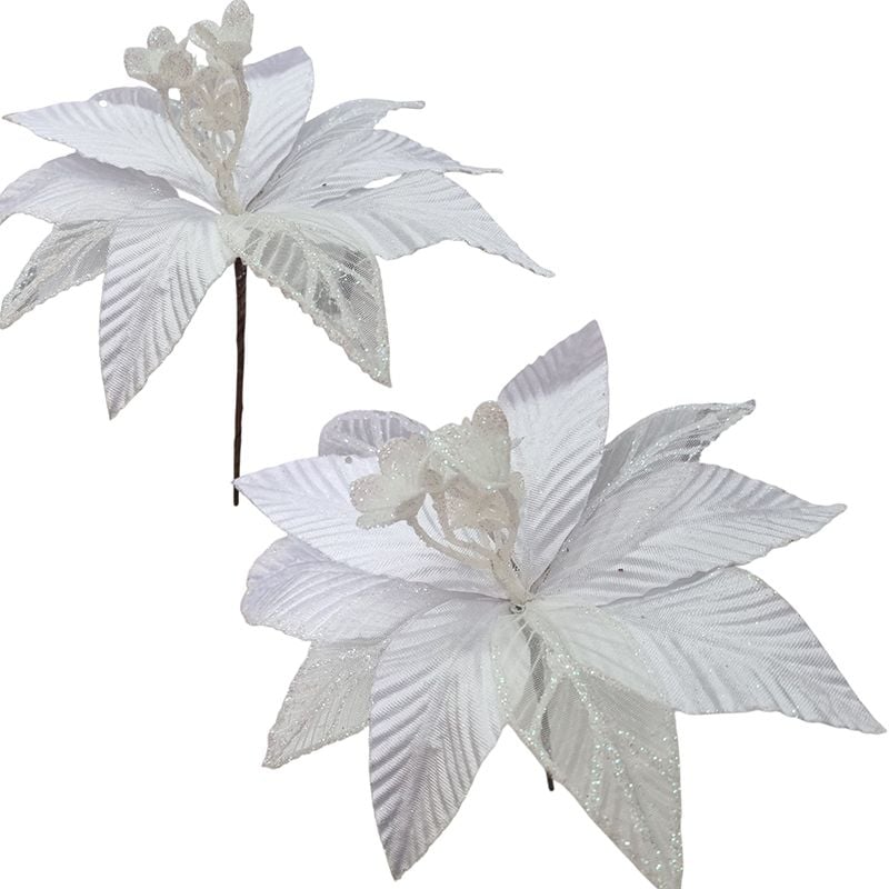 Craciunita material din catifea 28 cm diametru 34 cm inaltime