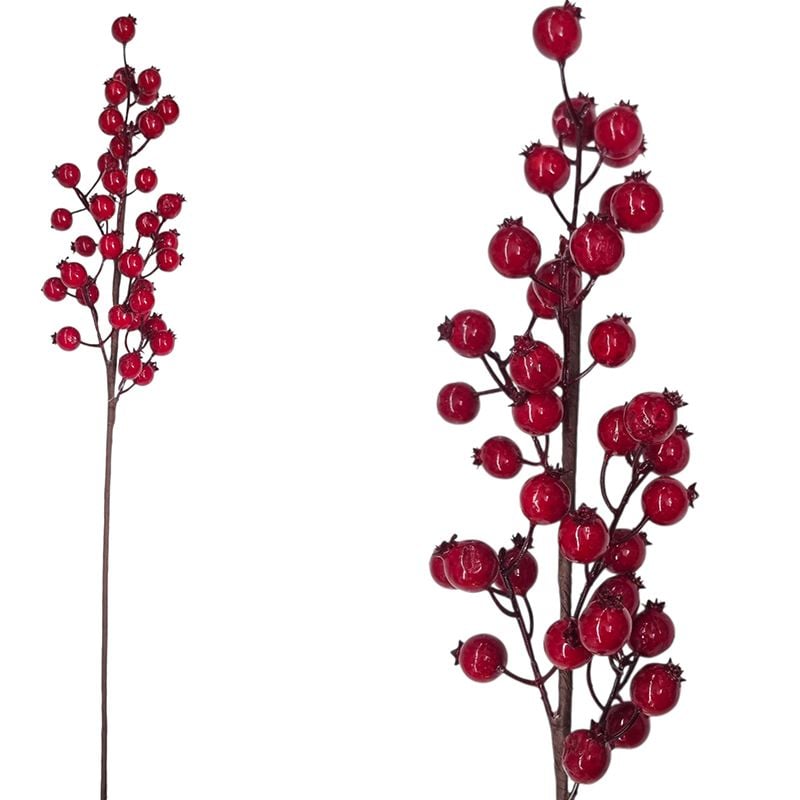 Creanga de macese cu ghiata cu 6 ramuri  2 cm bobita
