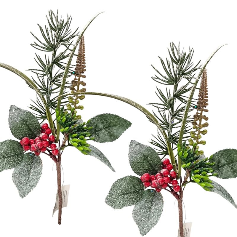 Crenguta Craciun decorativa, engros 25 cm inaltime