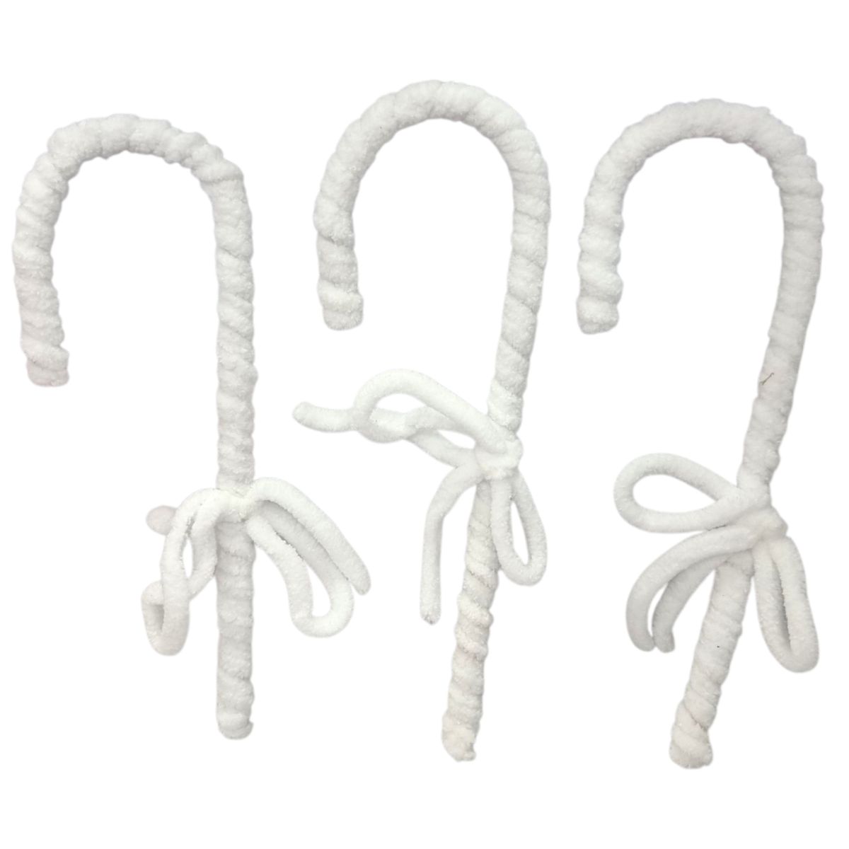 Decoratiune acadea pe bat cu sarma plusata, engros 11 x 32 cm pachet cu 3 piese