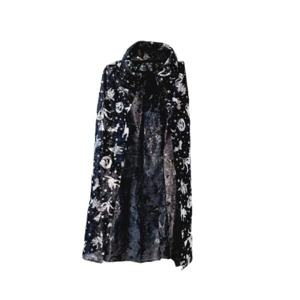 Pelerină textil Halloween 140cm engros neagra