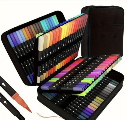 Set 36 carioci  2 capete liner+ pensula  Engros