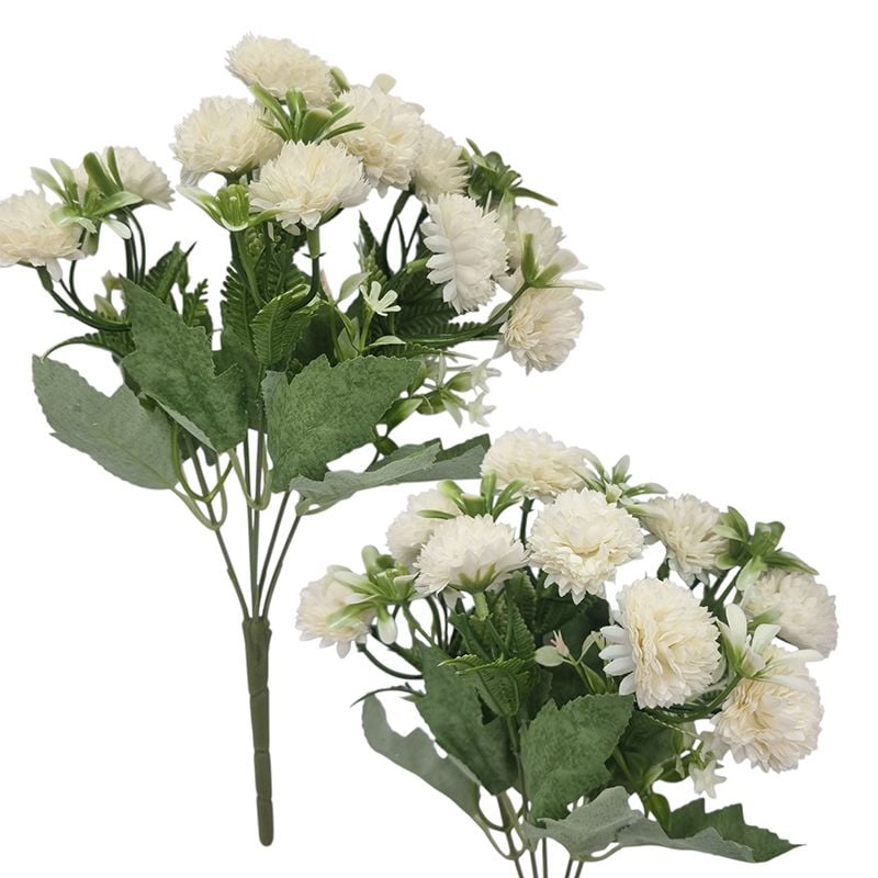 Buchet floare artificiala Garofite, engros 5 fire 30 cm lungime buchet