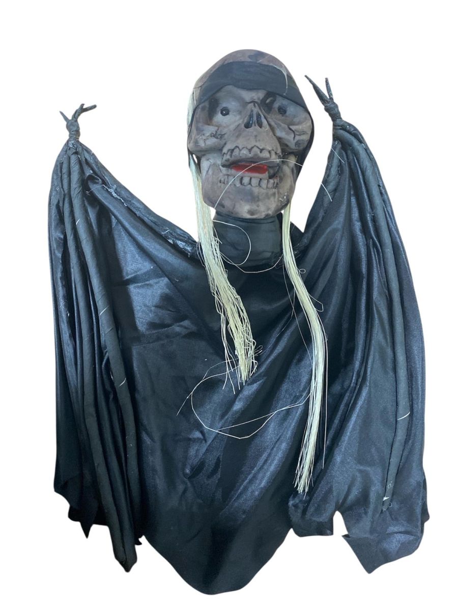 Decoratiune de Halloween cu lumini si sunet de vrajitoare