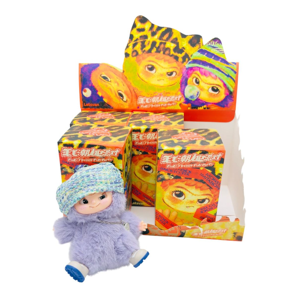 Blindbox papusa Fuzzy Friends, diverse modele si culori,  en-gros
