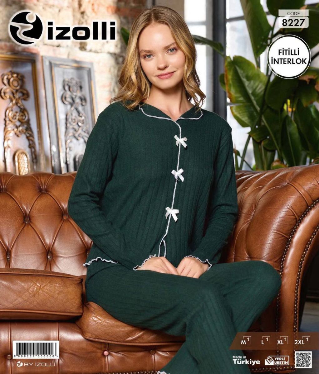 Pijamale dama nasturi Engros, Izolli